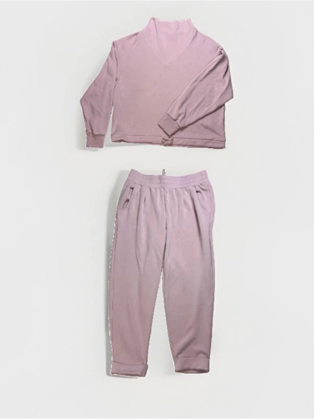 Varley Double Soft Betsy Sweatshirt & Rolled Cuff Pants Set M Lounge Athleisure